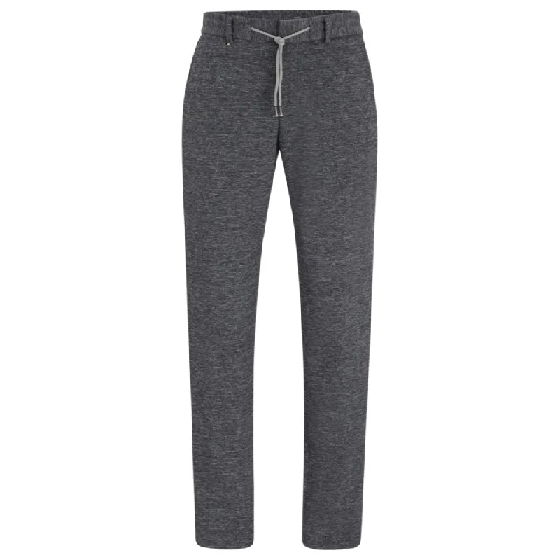 Upgrade your wardrobe with stylish clothing at discounted prices. Slim-fit trousers in melange stretch jersey Upgrade your wardrobe with stylish clothing at discounted prices. Slim-fit trousers in melange stretch jersey