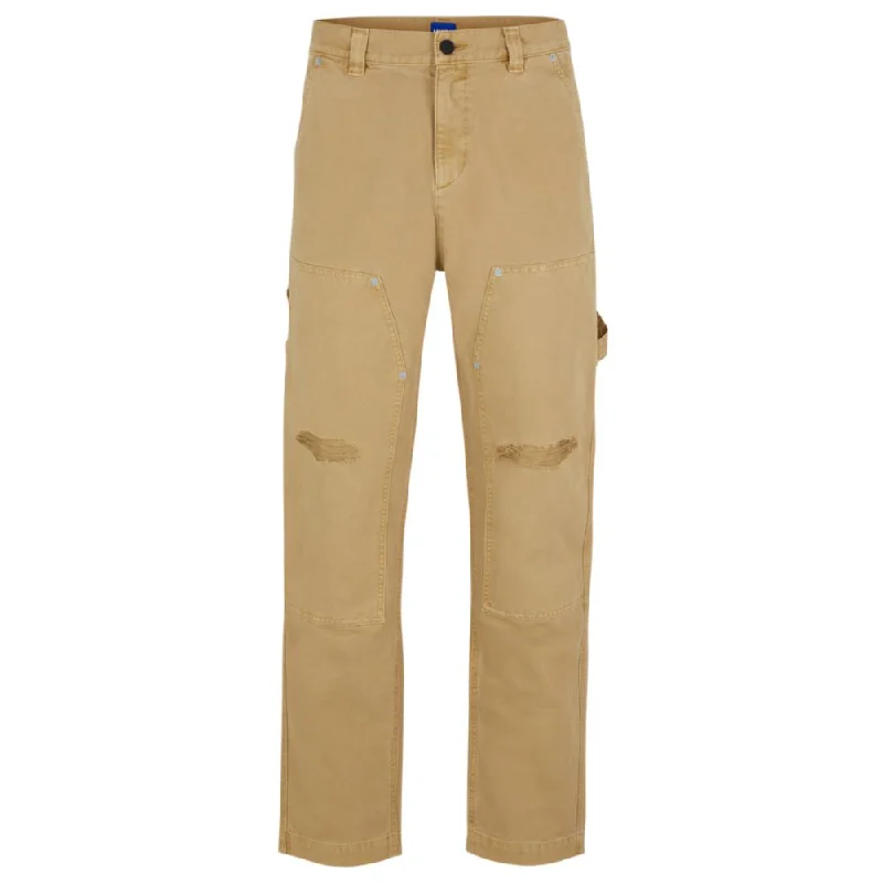 Shop the latest styles in men’s fashion – don’t miss out on these deals! Cotton-canvas trousers with distressed details Shop the latest styles in men’s fashion – don’t miss out on these deals! Cotton-canvas trousers with distressed details
