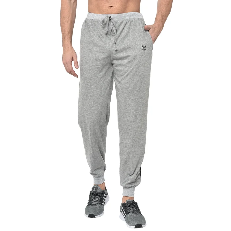 Shop men’s  clothing for all seasons – Save big today!  Vimal Jonney Grey Cotton Trackpant For Men's