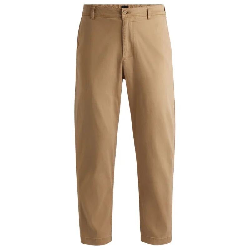 Exclusive online discounts – Shop clothing for every occasion! Tapered-fit regular-rise trousers in stretch twill Exclusive online discounts – Shop clothing for every occasion! Tapered-fit regular-rise trousers in stretch twill