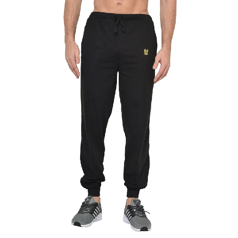 – Shop trendy clothing now.  Vimal Jonney Black Cotton Trackpant For Men's