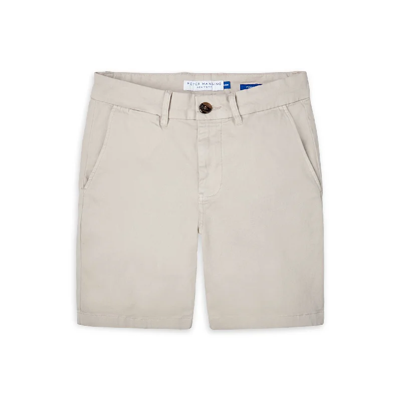 Shop stylish and affordable clothes –   Stretch Chino Shorts - Light Grey
