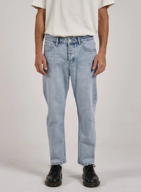 Shop the latest clothing deals – Huge discounts on fashion essentials!  Chopped Denim Jean - Ash Blue