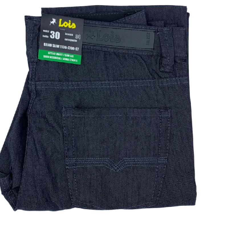 Get trendy clothes for less – Big savings on fashion basics!  Lois Brad Slim Casual Pant Black - 1136-7700-99 Black