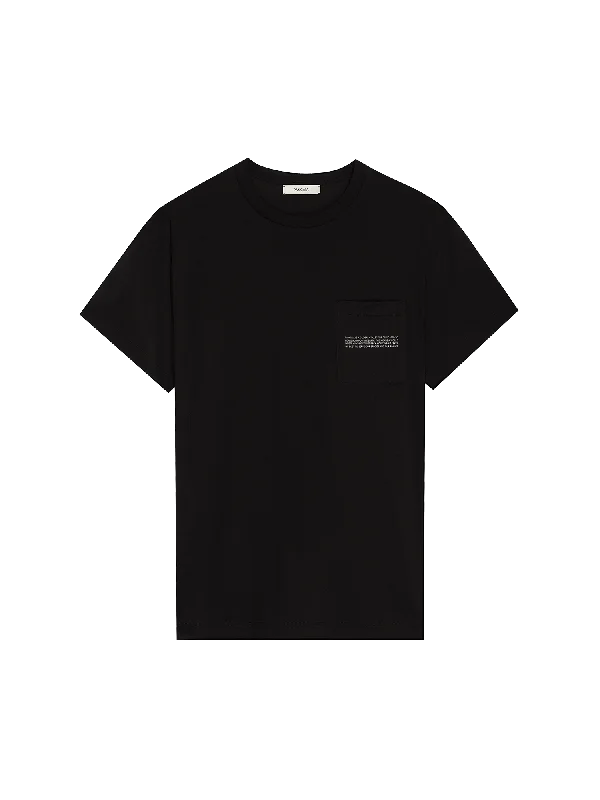 Mens 365 Lightweight Pocket T-Shirt—black