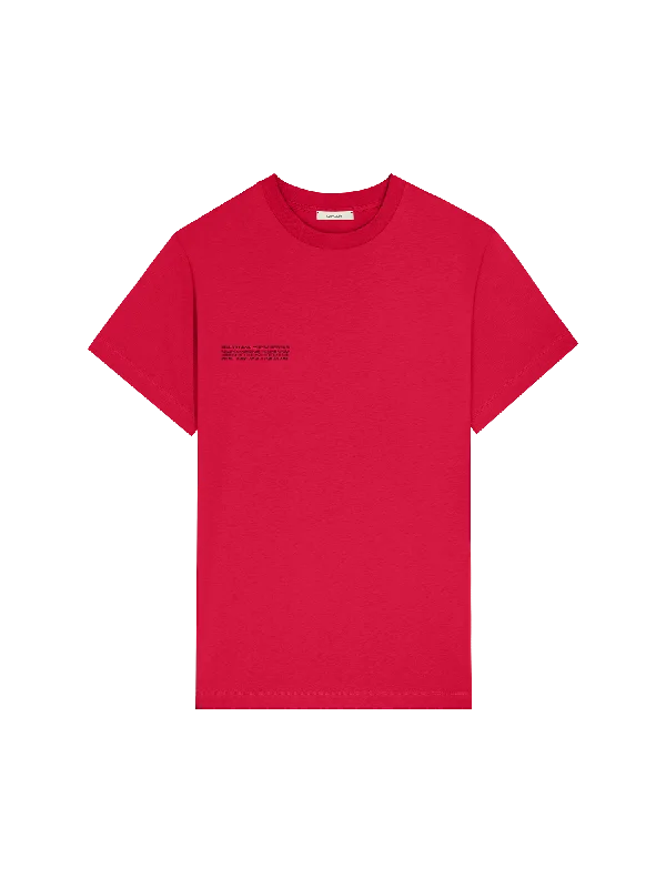 Mens 365 Midweight T-shirt—Goji berry red