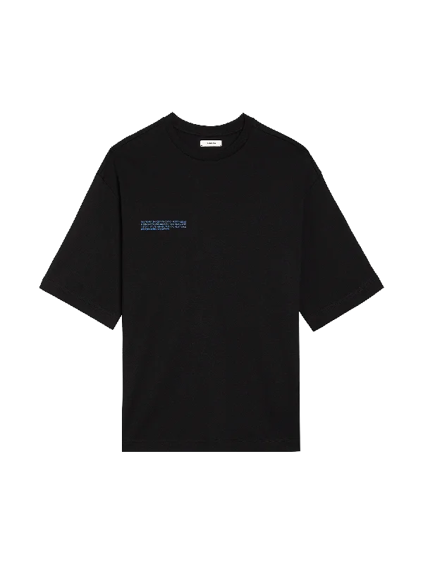 Mens In Conversion Cotton Boxy T-shirt—black