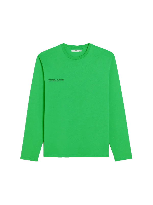 Mens 365 Midweight Long Sleeve T-shirt—Jade Green