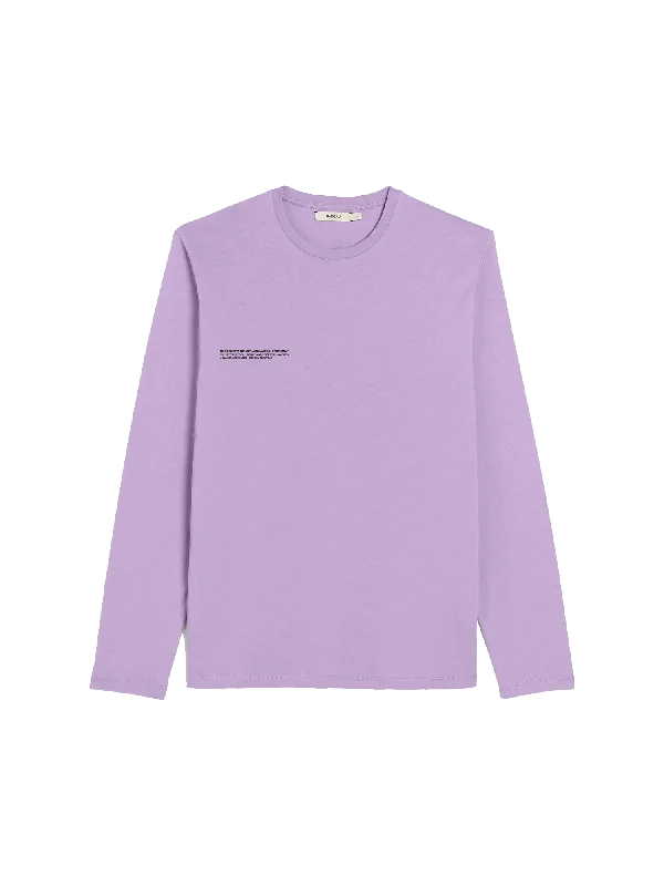 Mens 365 Midweight Long Sleeve T-shirt—Orchid Purple