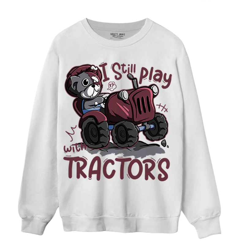 NastyJamz Burgundy 5s Sweatshirt Match Play With Tractors BER