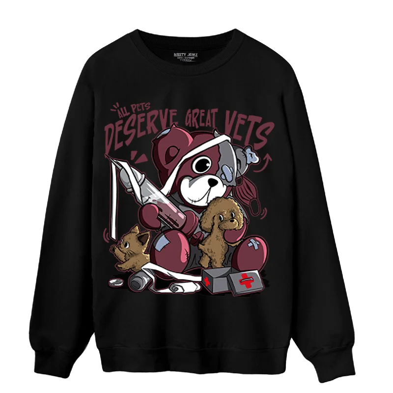 NastyJamz Burgundy 5s Sweatshirt Match Veterinary BER