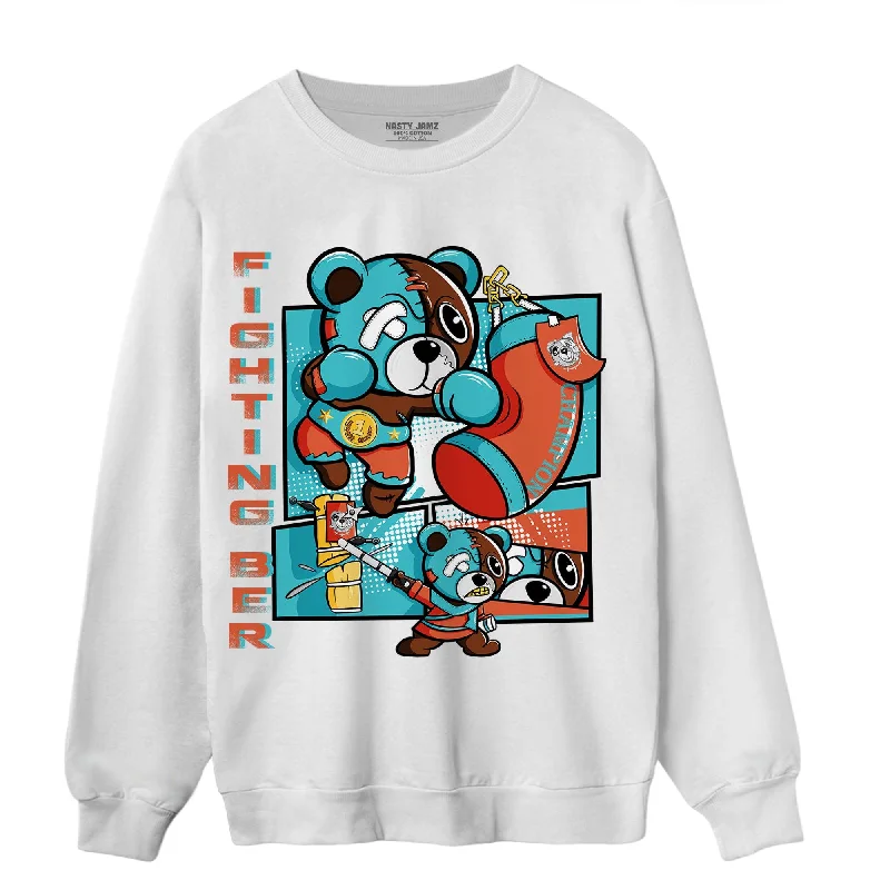 NastyJamz Dunk Low Dolphins Sweatshirt Match BER Fighting Boxing