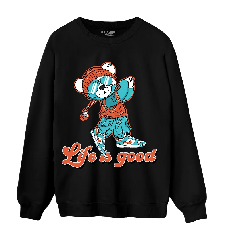 NastyJamz Dunk Low Dolphins Sweatshirt Match BER Like Golf