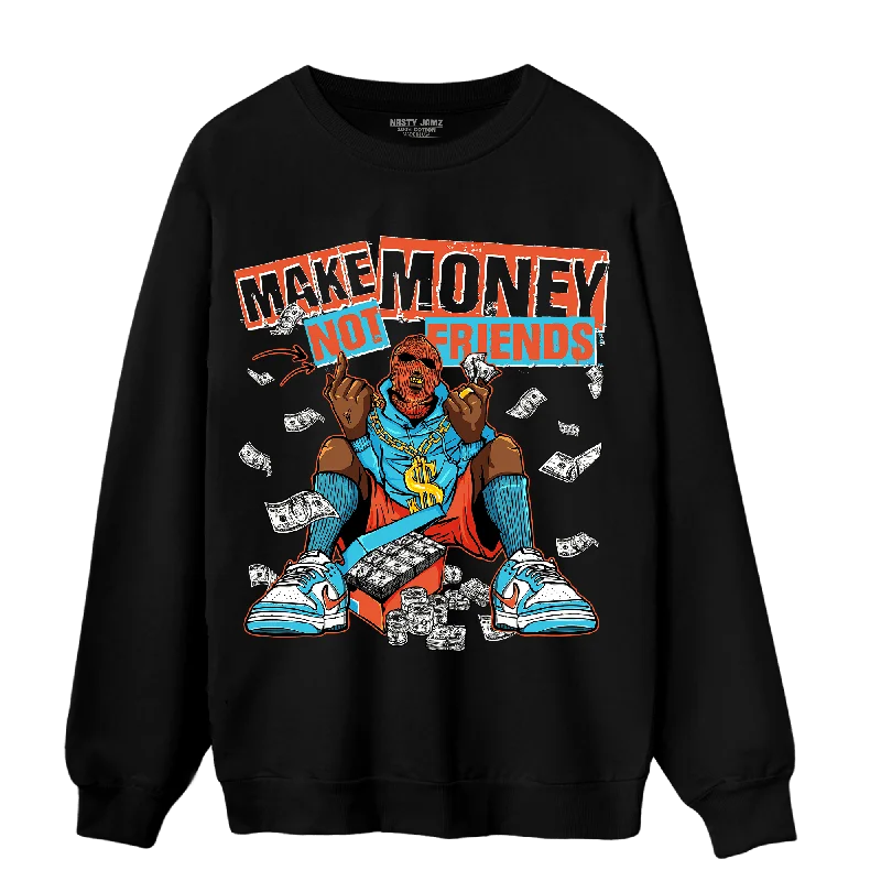 NastyJamz Dunk Low Dolphins Sweatshirt Match Make Money Not Friends