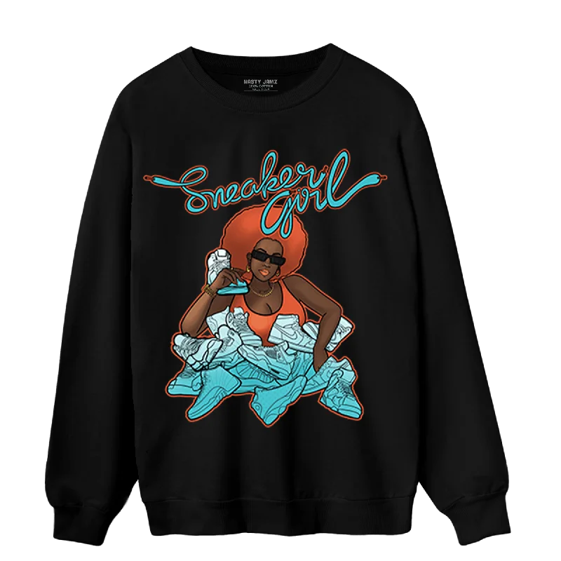 NastyJamz Dunk Low Dolphins Sweatshirt Match Sneaker Girl