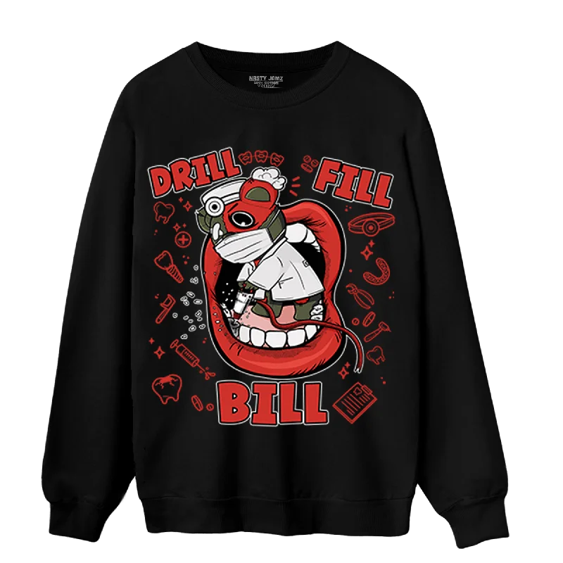 NastyJamz Dunk Low Mystic Red Sweatshirt Match BER The Dentist