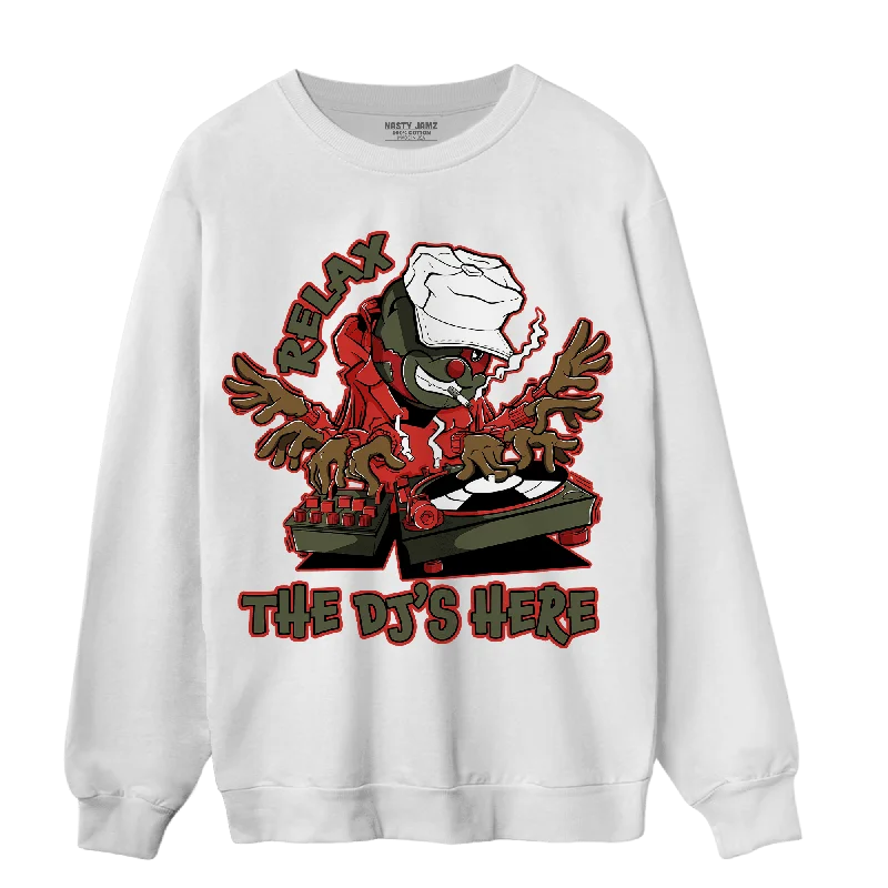 NastyJamz Dunk Low Mystic Red Sweatshirt Match BER The DJ Here