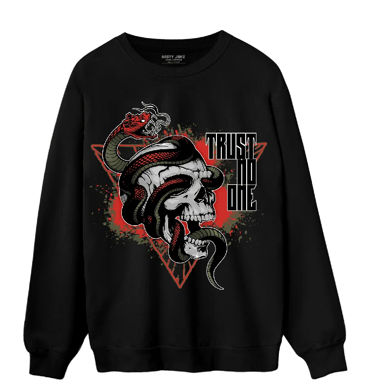 NastyJamz Dunk Low Mystic Red Sweatshirt Match Dont Trust Any