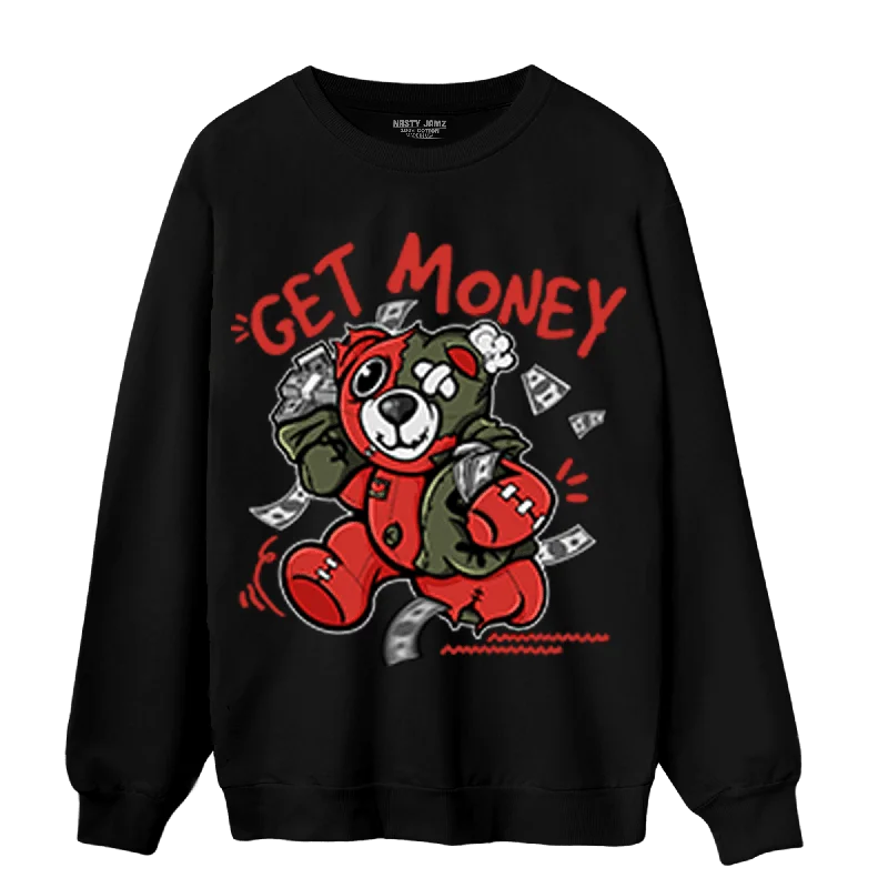 NastyJamz Dunk Low Mystic Red Sweatshirt Match Get  Money BER