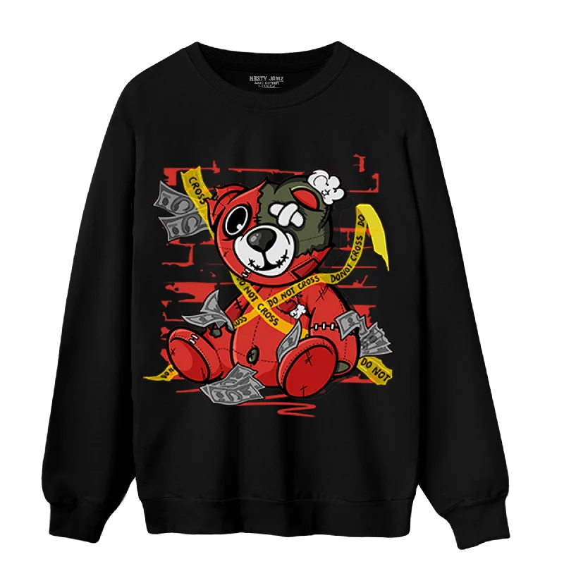 NastyJamz Dunk Low Mystic Red Sweatshirt Match Money BER