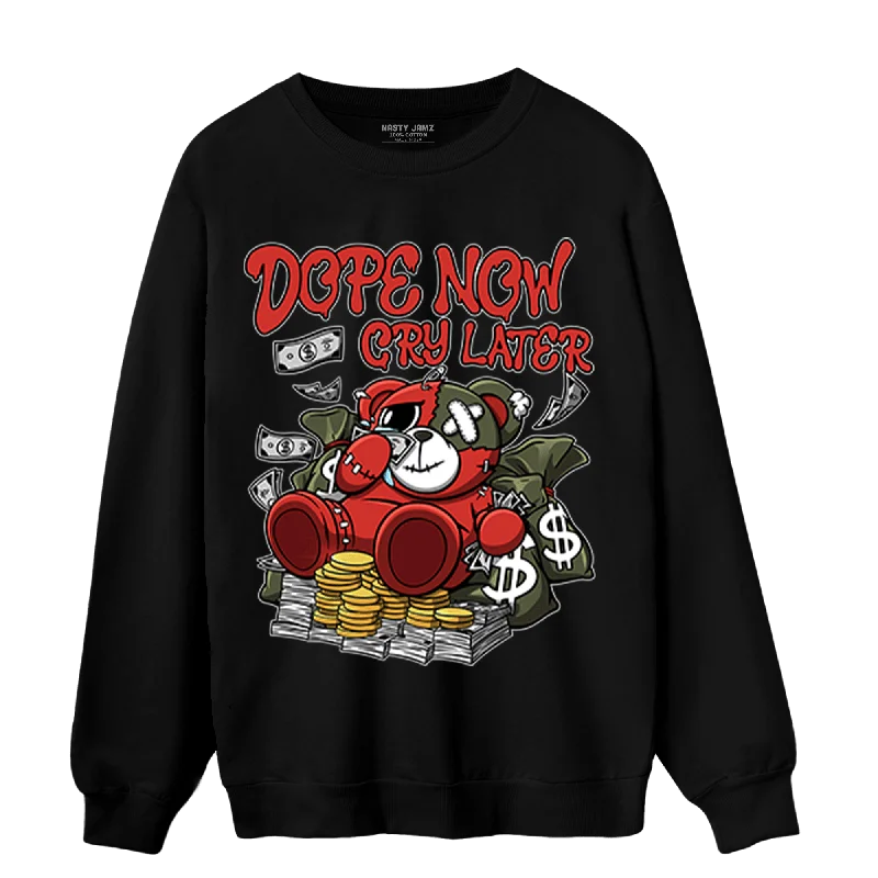 NastyJamz Dunk Low Mystic Red Sweatshirt Match Money Cry BER