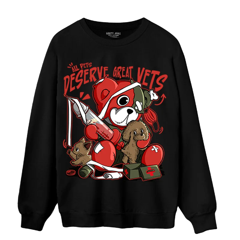 NastyJamz Dunk Low Mystic Red Sweatshirt Match Veterinary BER