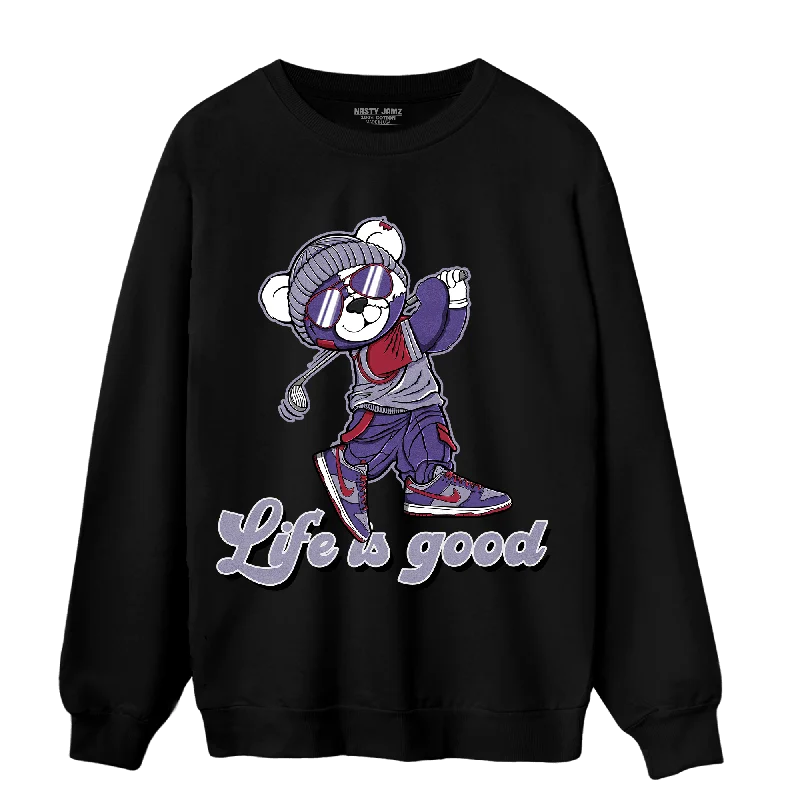 NastyJamz Dunk Low Plum Sweatshirt Match BER Like Golf