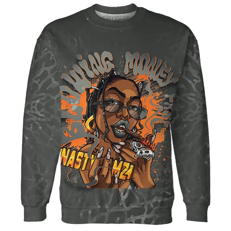 NastyJamz Fear Pack 3s Sweatshirt Match Blowing Money Fast Girl 3D All-Over Print