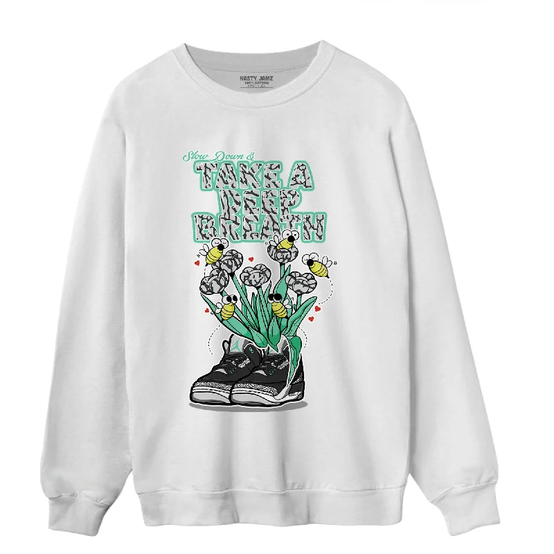 NastyJamz Green Glow 3s Sweatshirt Match Bee Sneaker