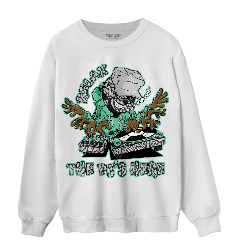 NastyJamz Green Glow 3s Sweatshirt Match BER The DJ Here