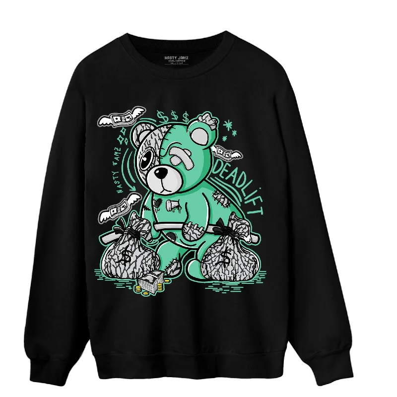 NastyJamz Green Glow 3s Sweatshirt Match Deadlift BER