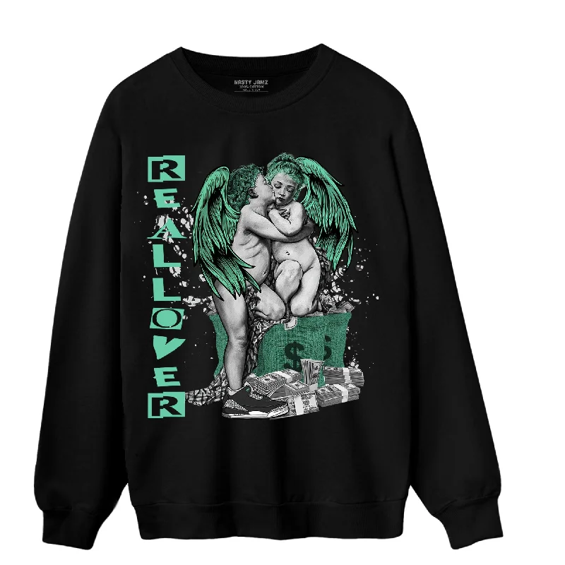 NastyJamz Green Glow 3s Sweatshirt Match Real Lover Angel