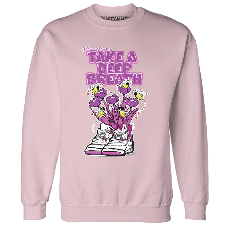 NastyJamz GS Hyper Violet 4s Sweatshirt Match Bee Sneaker