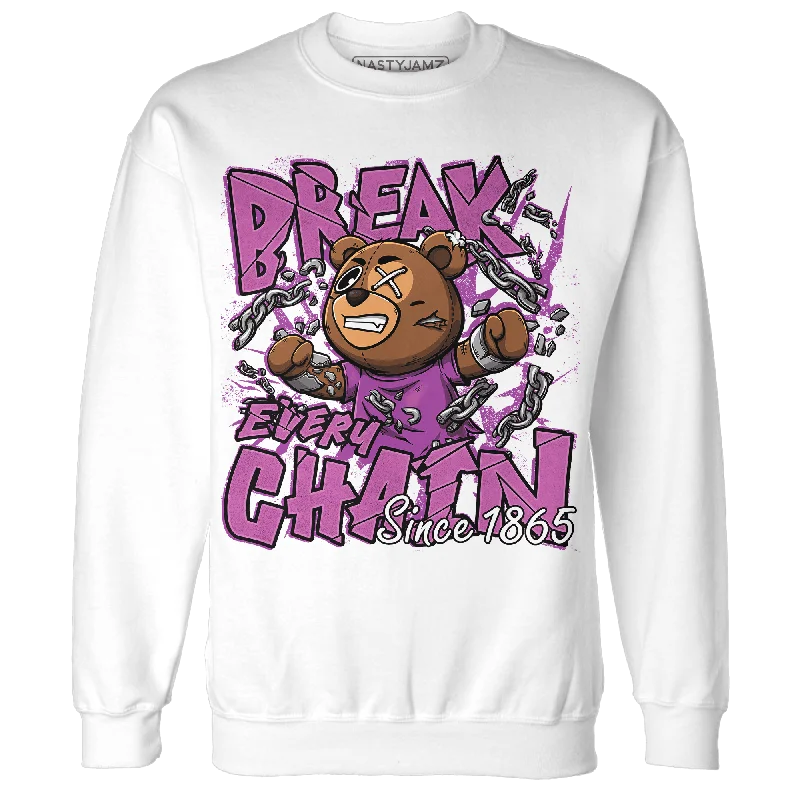 NastyJamz GS Hyper Violet 4s Sweatshirt Match BER Break Chain