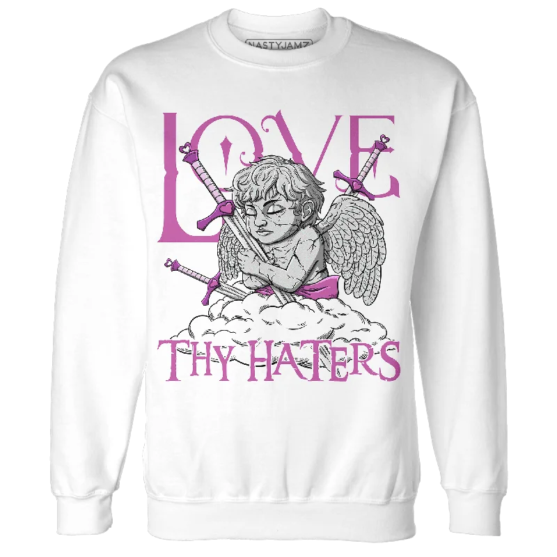 NastyJamz GS Hyper Violet 4s Sweatshirt Match Love Thy Haters Angel