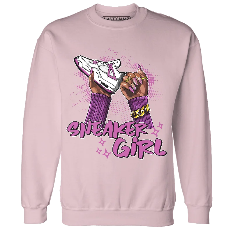 NastyJamz GS Hyper Violet 4s Sweatshirt Match Sneaker Girl Nail