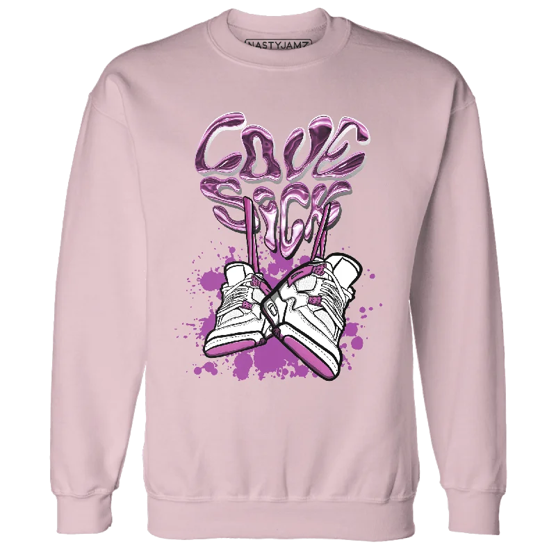 NastyJamz GS Hyper Violet 4s Sweatshirt Match Sneaker Love Sick