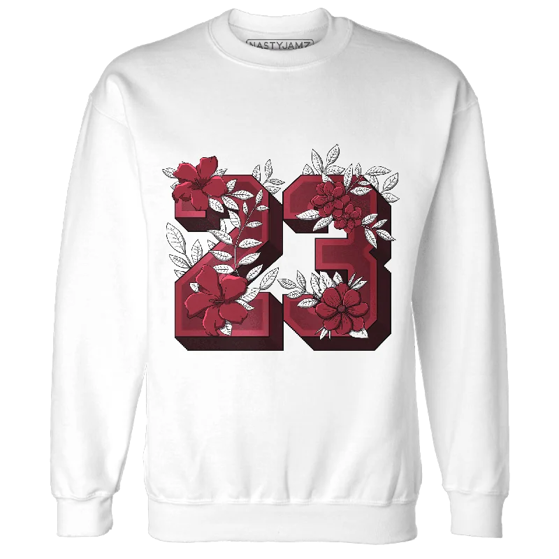 NastyJamz High 85 Metallic Burgundy 1s Sweatshirt Match 23 Floral