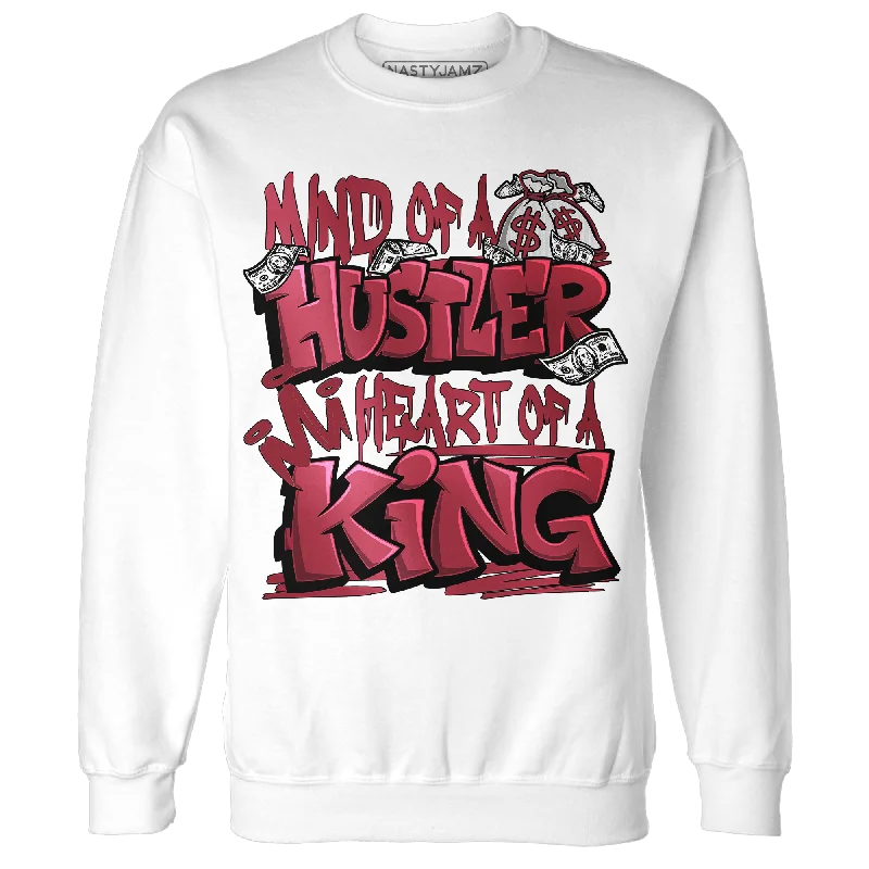 NastyJamz High 85 Metallic Burgundy 1s Sweatshirt Match Hustler Heart King