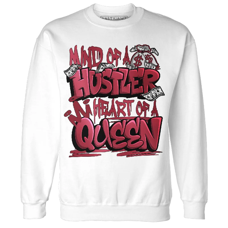 NastyJamz High 85 Metallic Burgundy 1s Sweatshirt Match Hustler Heart Queen