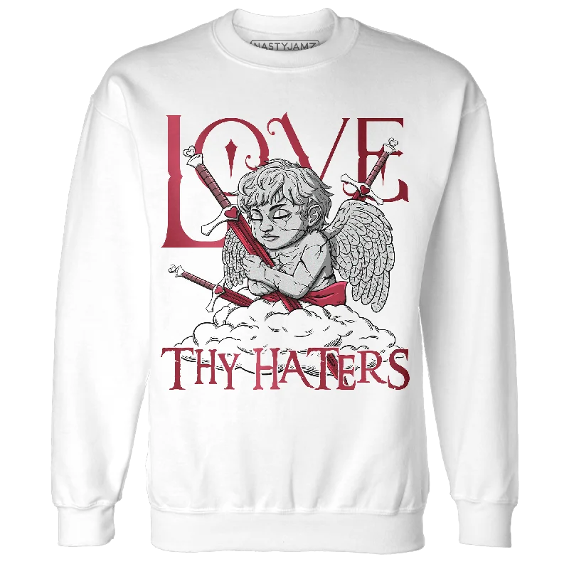 NastyJamz High 85 Metallic Burgundy 1s Sweatshirt Match Love Thy Haters Angel