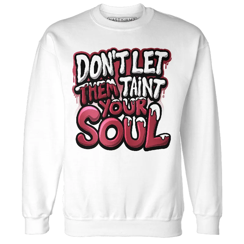 NastyJamz High 85 Metallic Burgundy 1s Sweatshirt Match Never Taint Your Soul