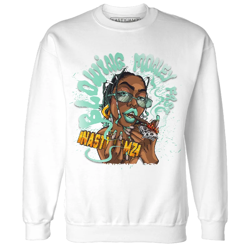 NastyJamz High OG Green Glow 1s Sweatshirt Match Blowing Money Fast Girl