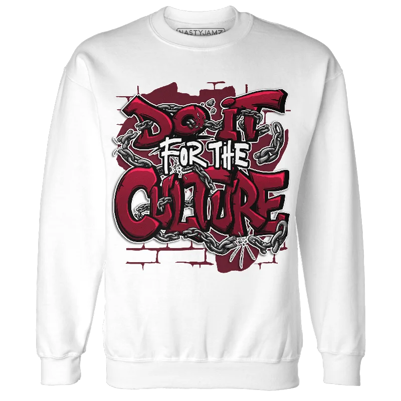 NastyJamz High White Team Red 1s Sweatshirt Match Do It For Culture