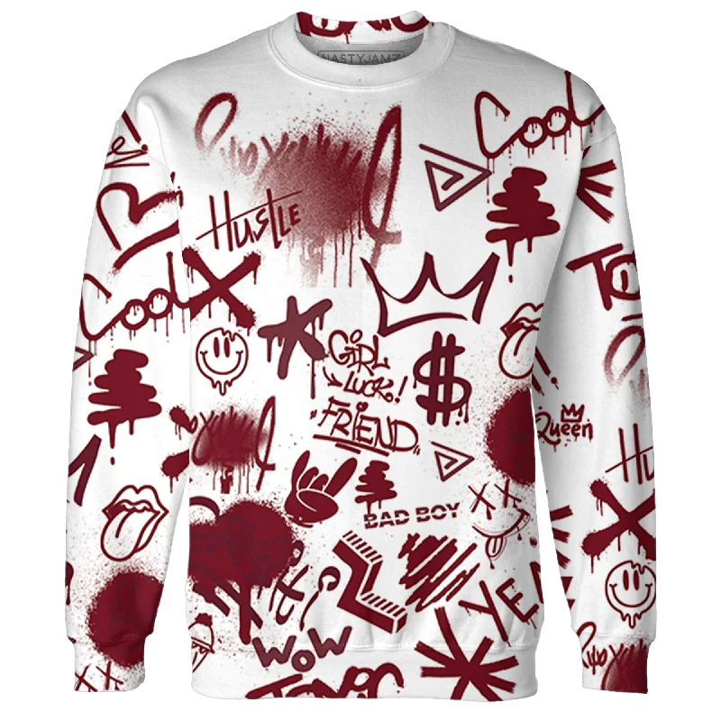 Flash discounts on men’s clothing – Don’t miss out! NastyJamz High White Team Red 1s Sweatshirt Match Graffiti King 3D All-Over Print Doodle Style Flash discounts on men’s clothing – Don’t miss out! NastyJamz High White Team Red 1s Sweatshirt Match Graffiti King 3D All-Over Print Doodle Style