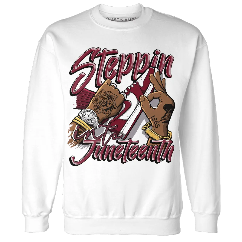 NastyJamz High White Team Red 1s Sweatshirt Match Step Into Juneteenth