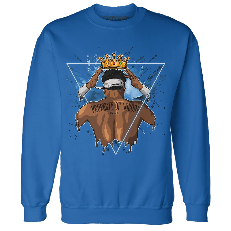 NastyJamz Industrial Blue 4s Sweatshirt Match Property Of Nobody