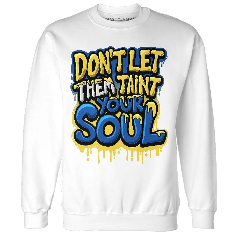 NastyJamz Low OG Canary TVSC 1s Sweatshirt Match Never Taint Your Soul