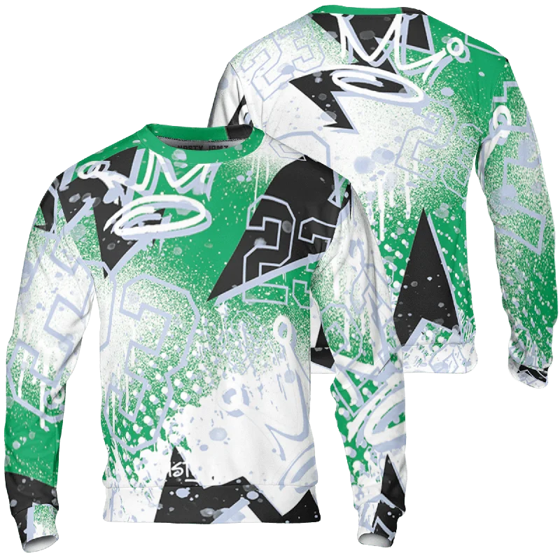 NastyJamz Lucky Green 5s Sweatshirt Match 23 King 3D All-Over Print Zigzag