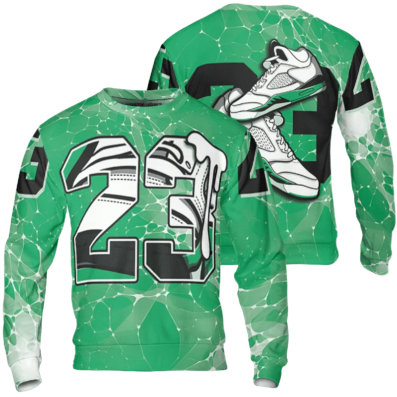 NastyJamz Lucky Green 5s Sweatshirt Match 23 Sneaker  3D All-Over Print